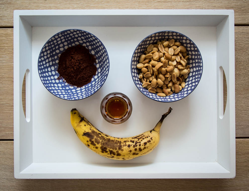 Zutaten für die Bananen Schokocreme 