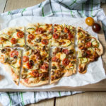 vegetarischer Flammkuchen
