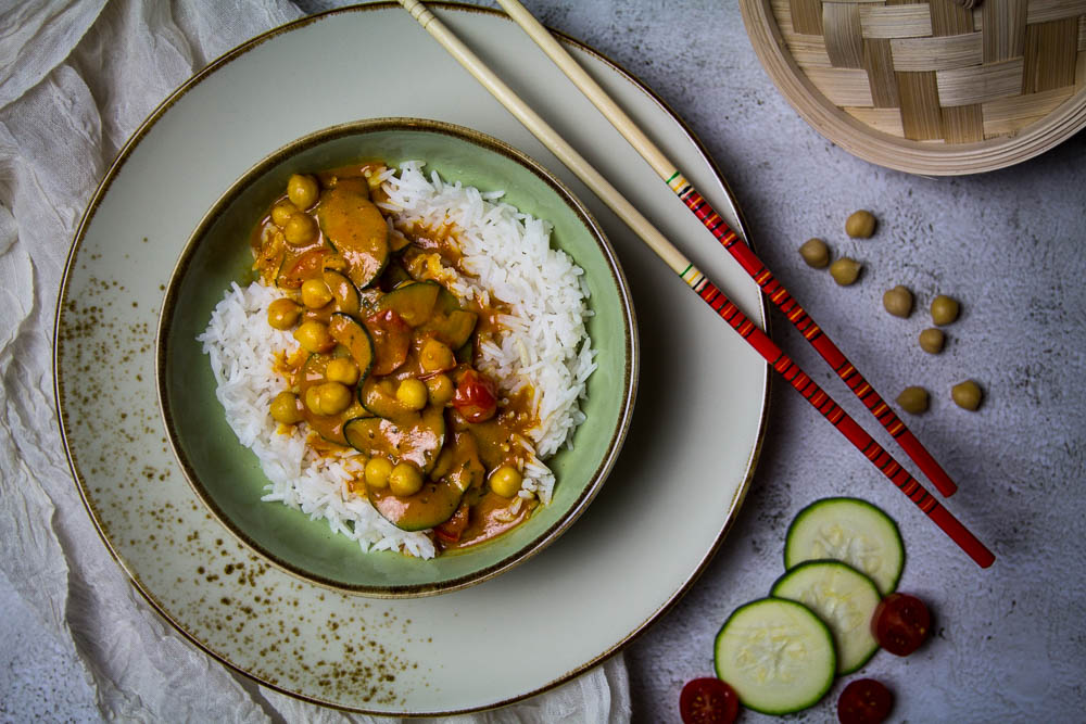 Gemüse Curry mit Basmati Reis