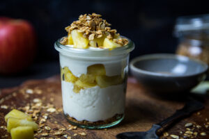 Quark Apfel Dessert mit Granola