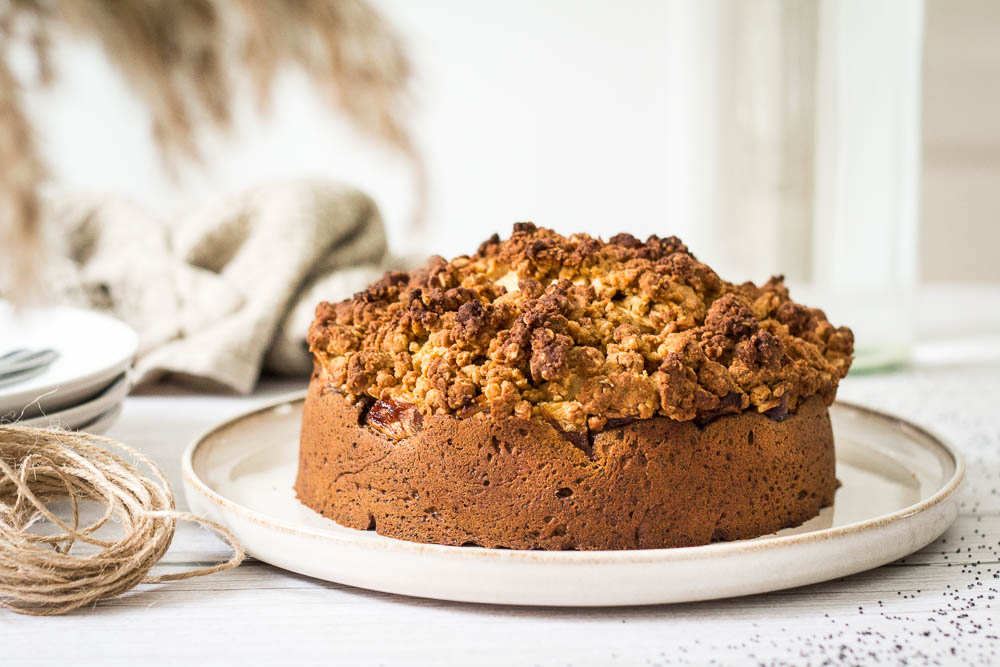 Apfel-Mohn-Kuchen ohne Zucker