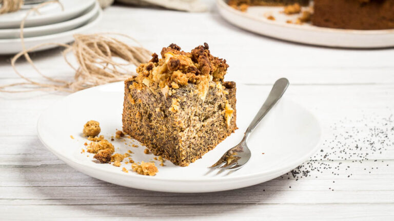 Apfel-Mohn-Kuchen ohne Zucker